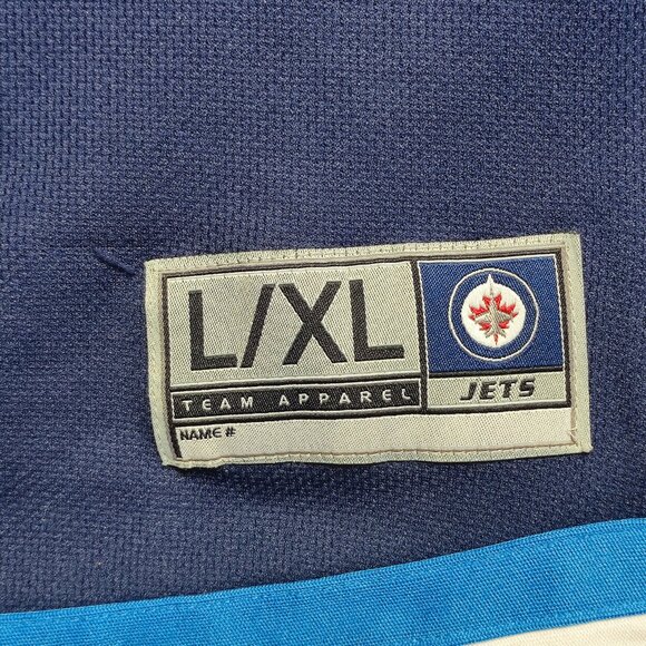Winnipeg Jets collectors hockey jersey boys size L/XL blue with logo - Picture 5 of 12